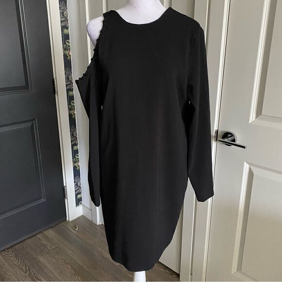 NWT IRO Breen Shift Style Cocktail Little Black Dress Size 8 - Picture 1 of 8